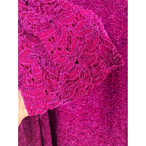 Catherines Floral Top 2X Pink Coquette Feminine Boho Western Retro 80s Workwear - Picture 3 of 11